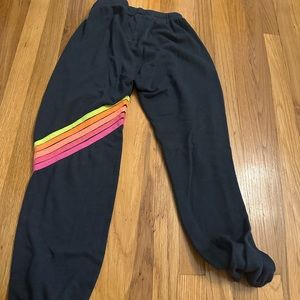 Aviator nation sweatpants charcoal, color size small great condition